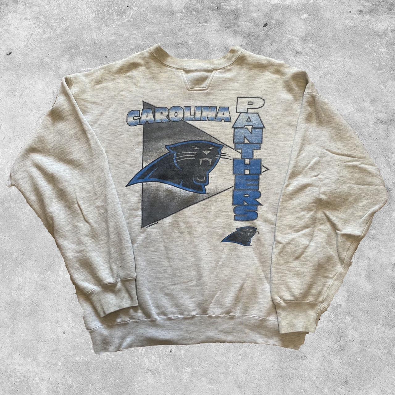 Vintage Starter North Carolina Panthers Crewneck // - Depop