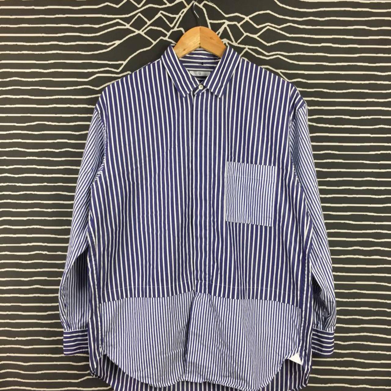 J+ Jil Sander Uniqlo Patchwork Striped Cut