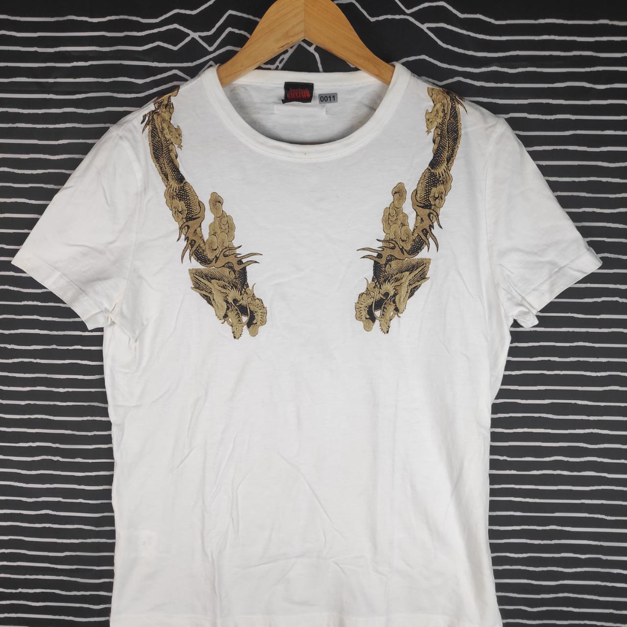 Vtg JPG by Jean Paul Gaultier Dragon Over Print Tee...