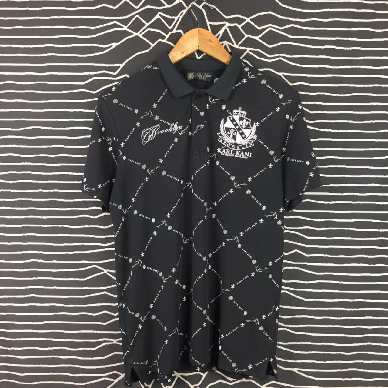 Vtg Karl Kani Golf Brooklyn Monogram Patterned Polo | Depop