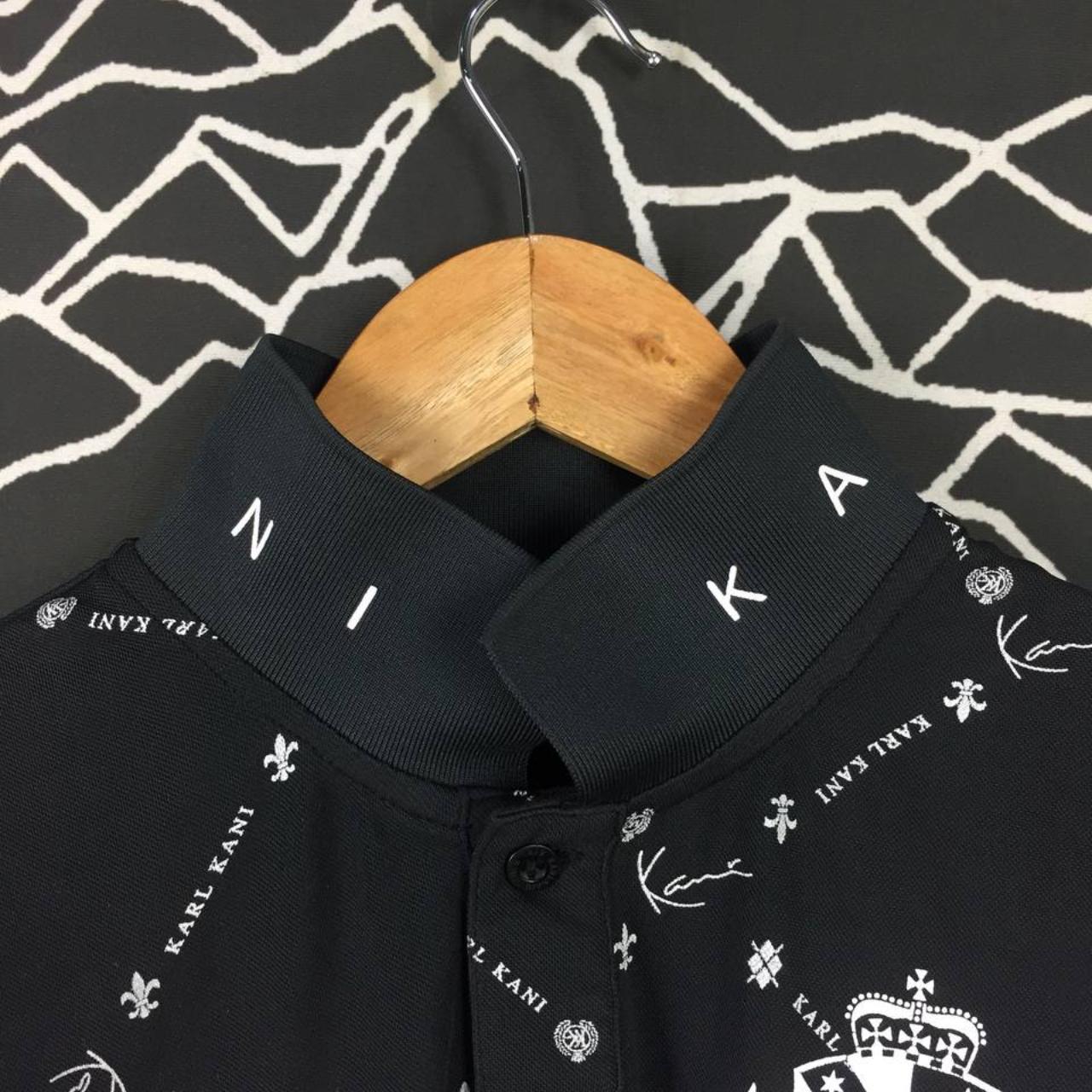 Vtg Karl Kani Golf Brooklyn Monogram Patterned Polo | Depop
