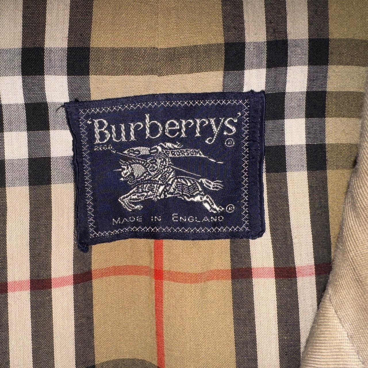 Men's Vintage Burberry trench coat with wool Depop