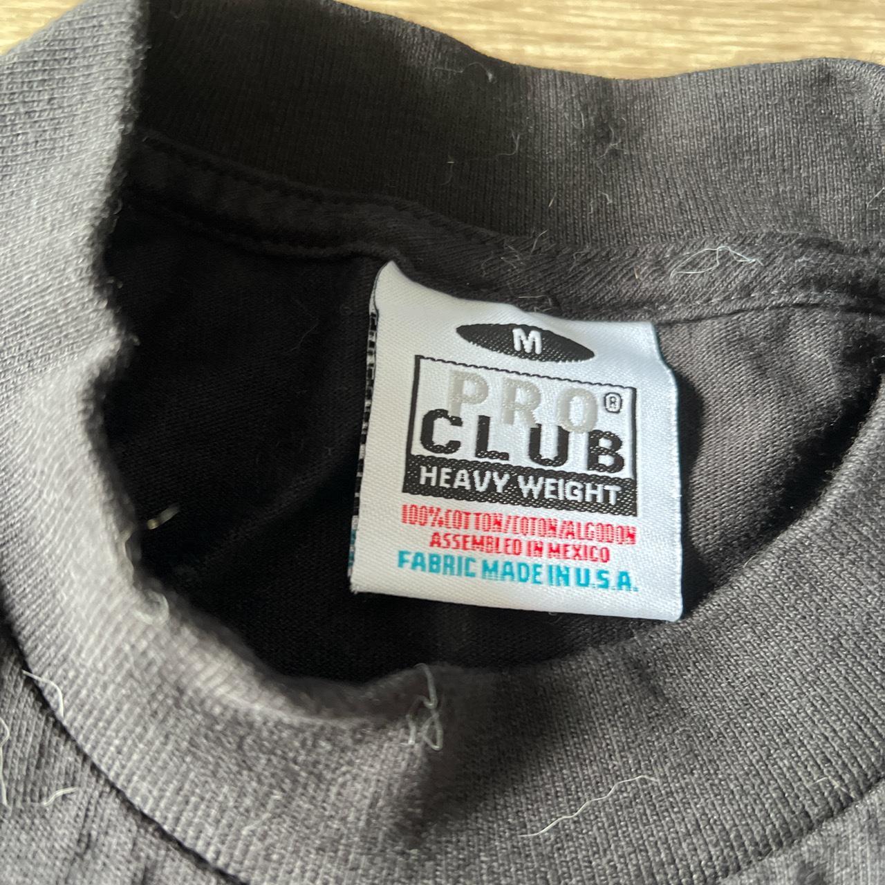 Authentic pro club t shirt thick black - Depop