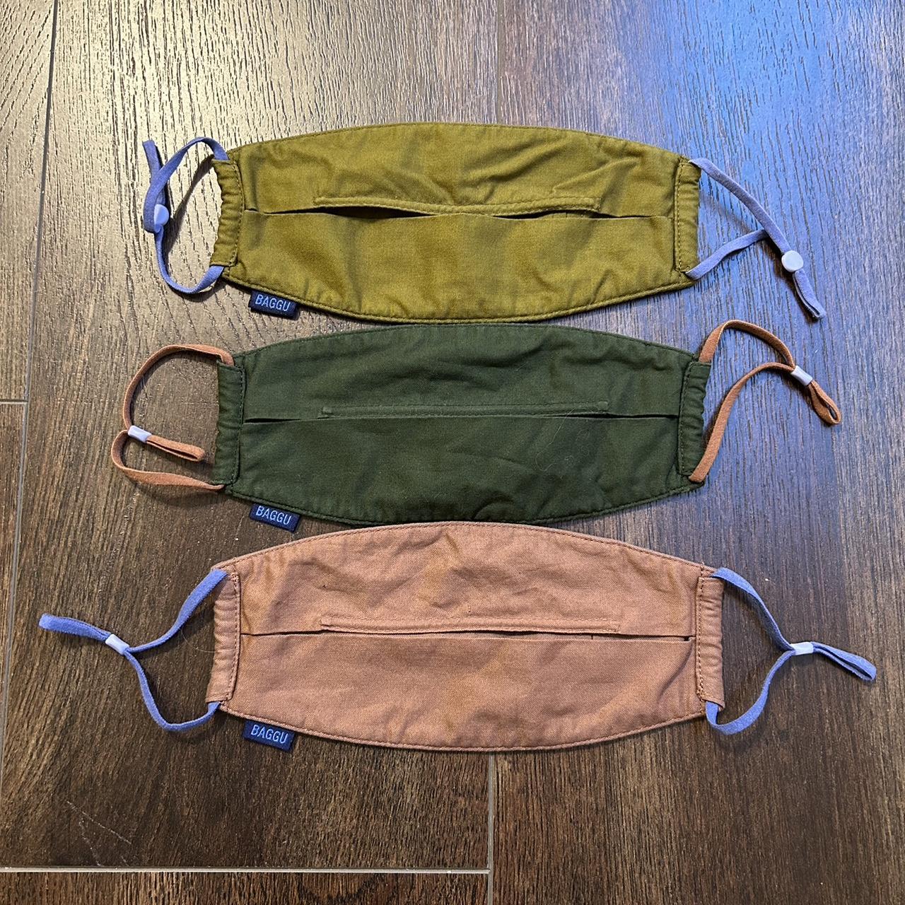 Pack of 3 BAGGU Natural Color Masks (lightly worn)... Depop