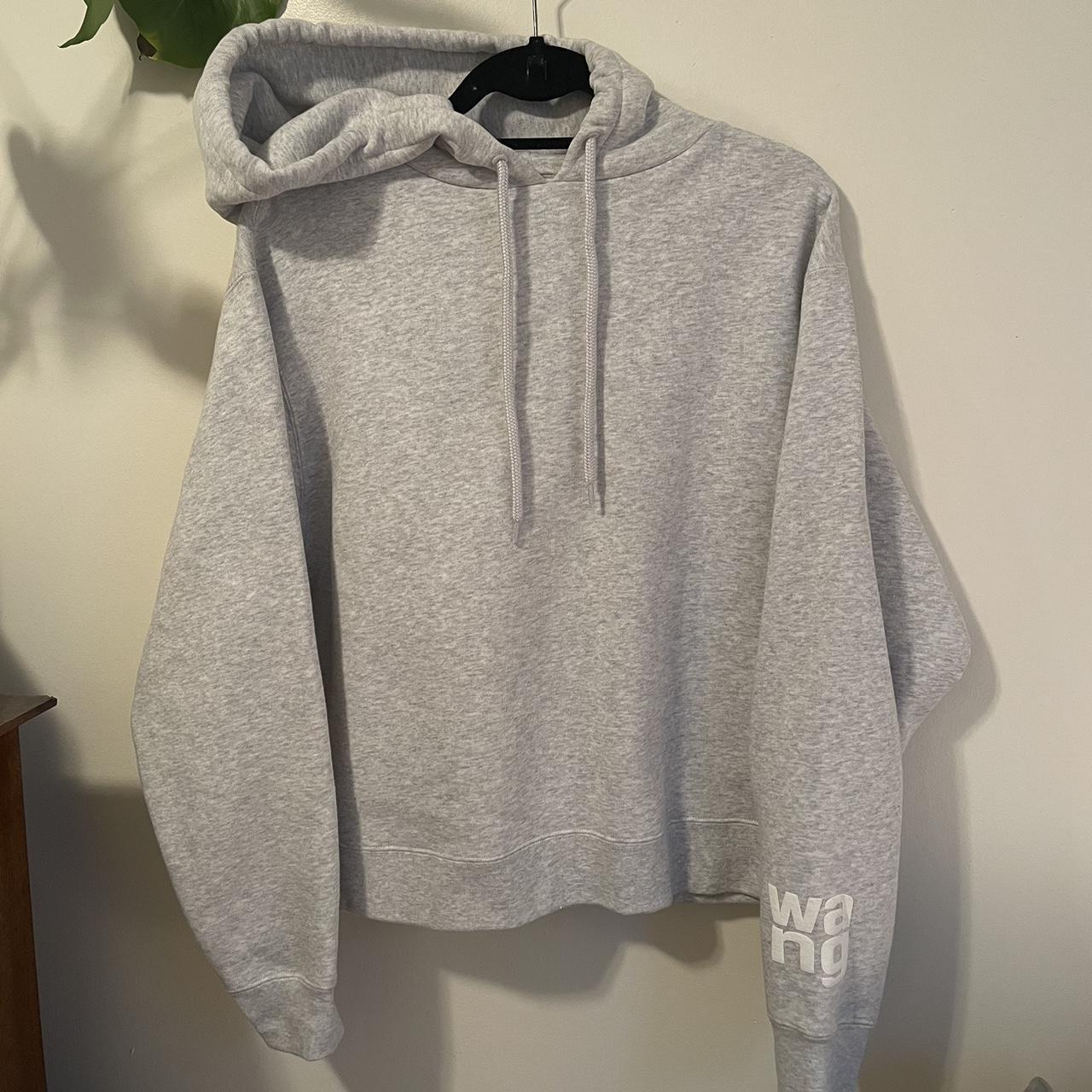 Alexander wang grey hoodie VERY cozy only tired on Depop