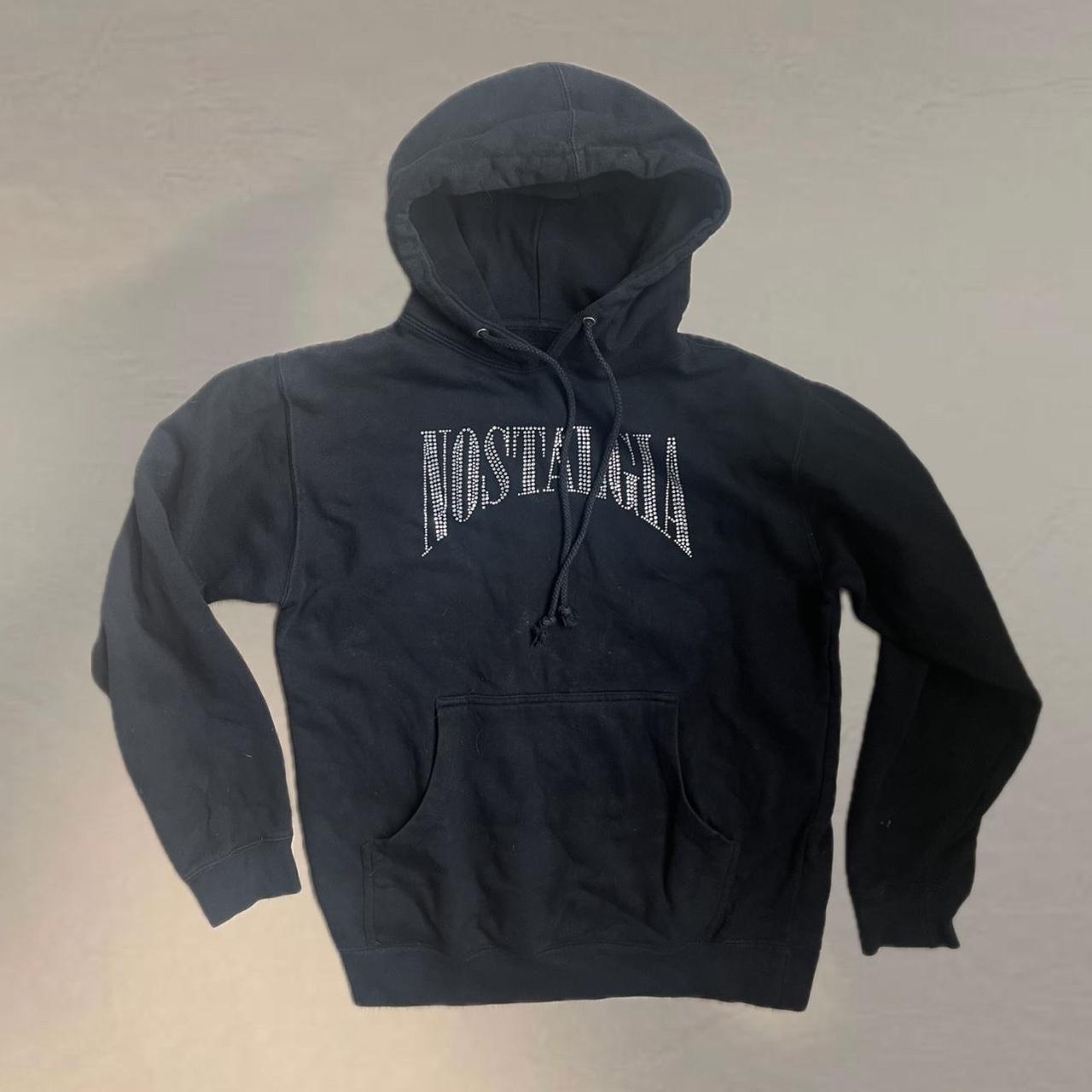 Mondays Suck Nostalgia Rhinestone Hoodie | Depop
