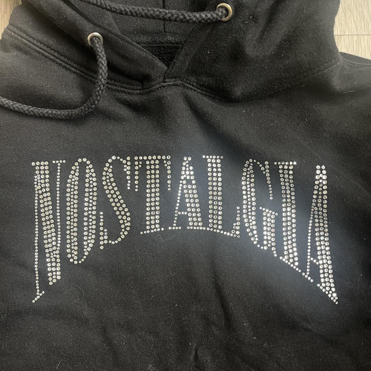 Mondays Suck Nostalgia Rhinestone Hoodie | Depop