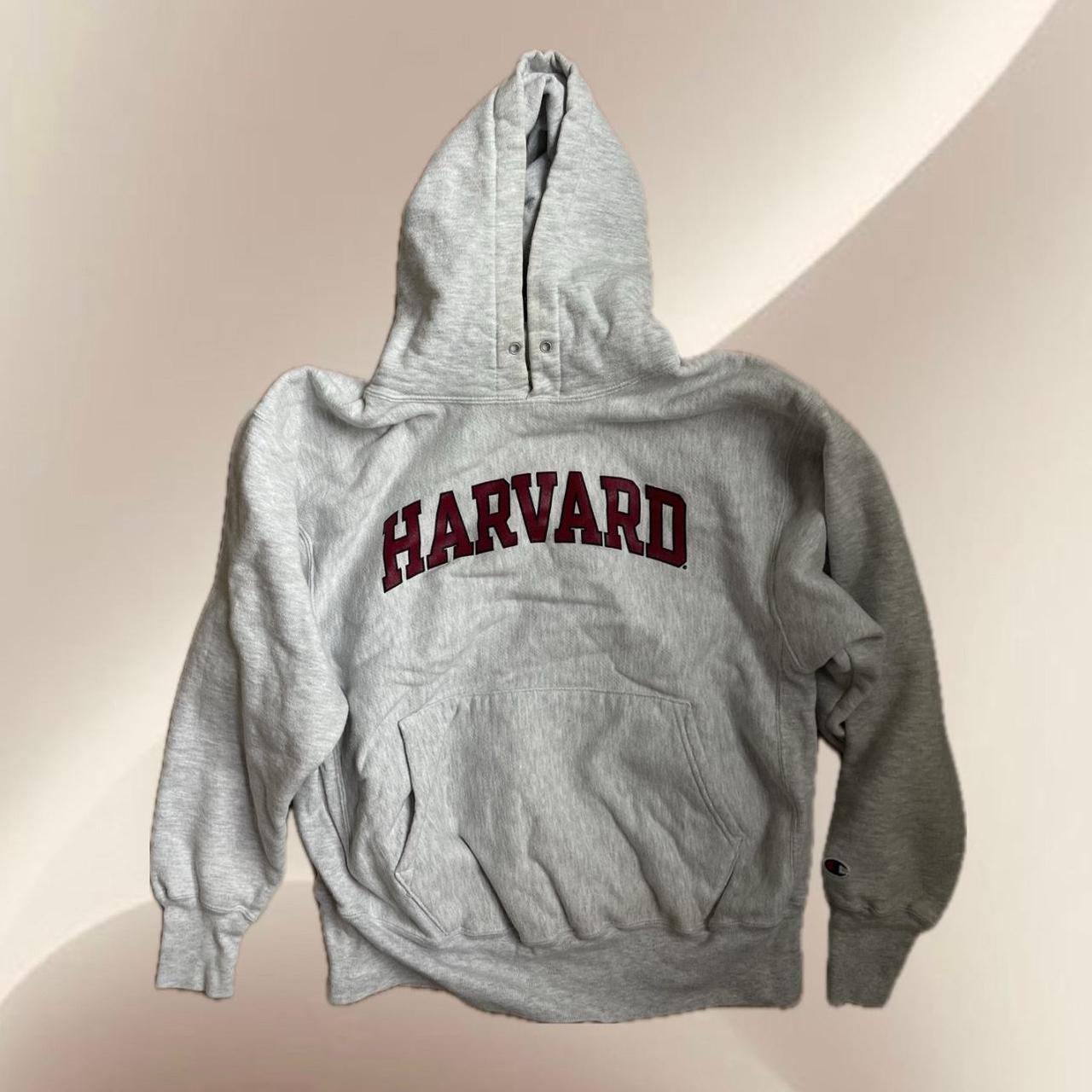 Harvard Champion Hoodie Reverse Weave - Depop