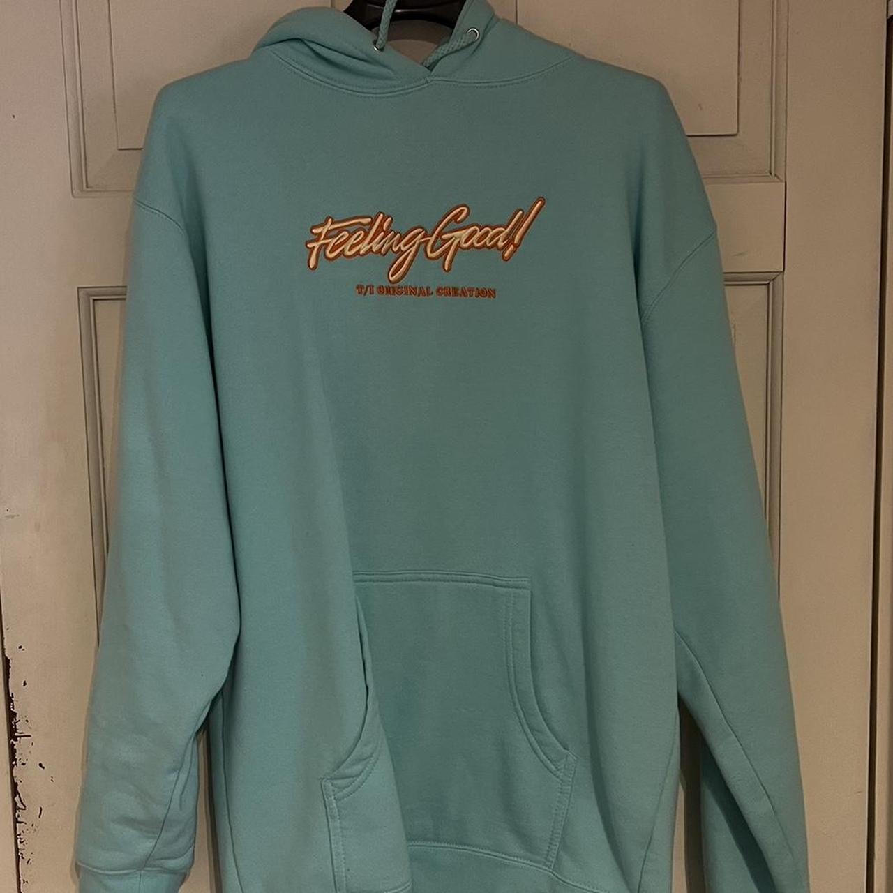 TommyInnit Feeling Good Embroidered Hoodie (Size... - Depop