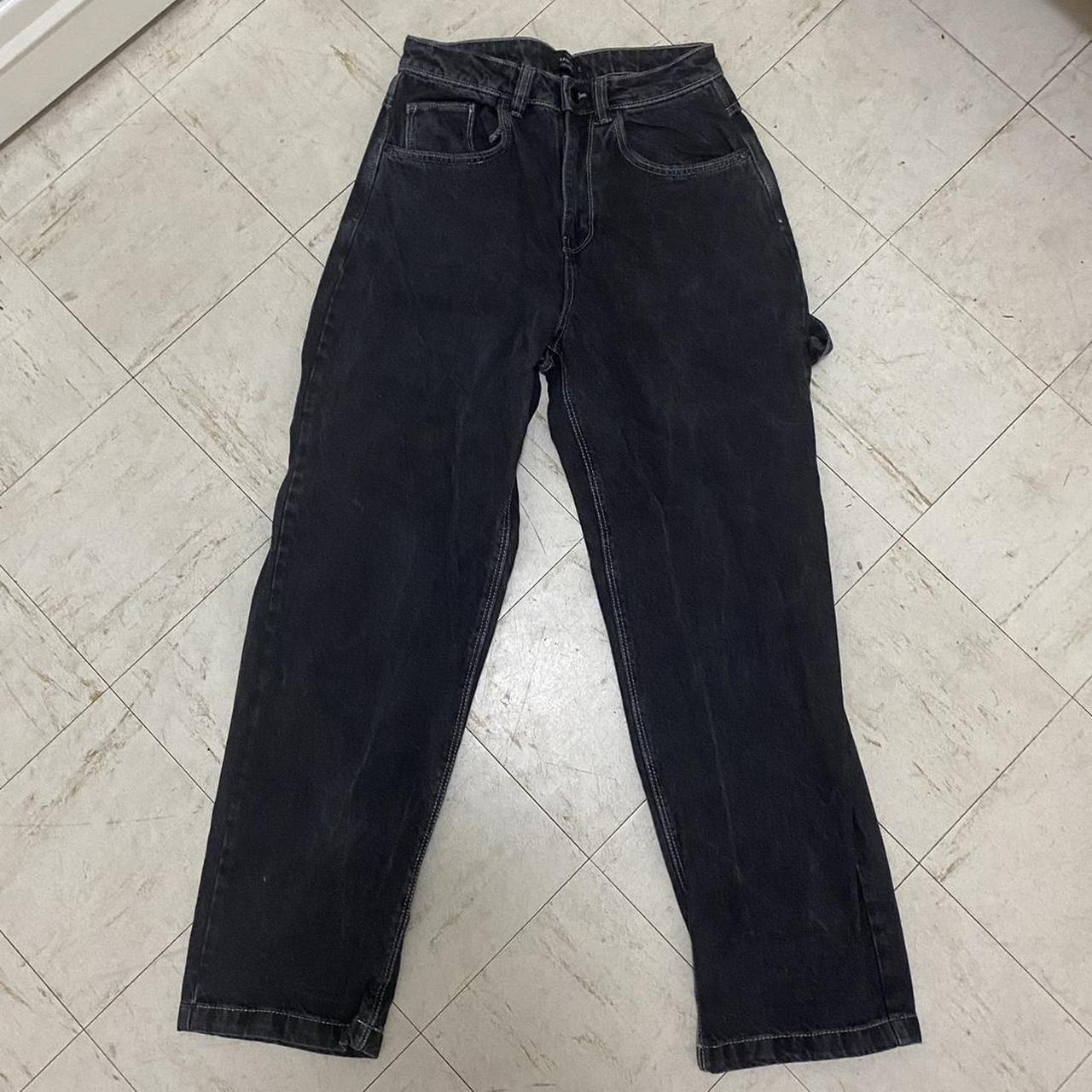 Baggy baggy washed black denim jeans from factorie.... - Depop