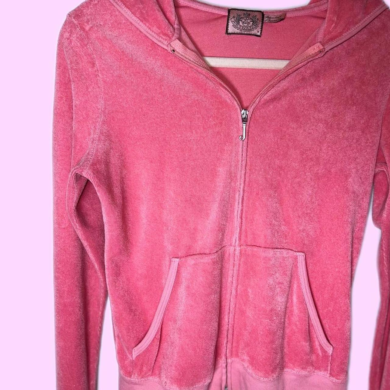 Vintage Juicy couture velour hoodie terry cloth ☆ sz... - Depop