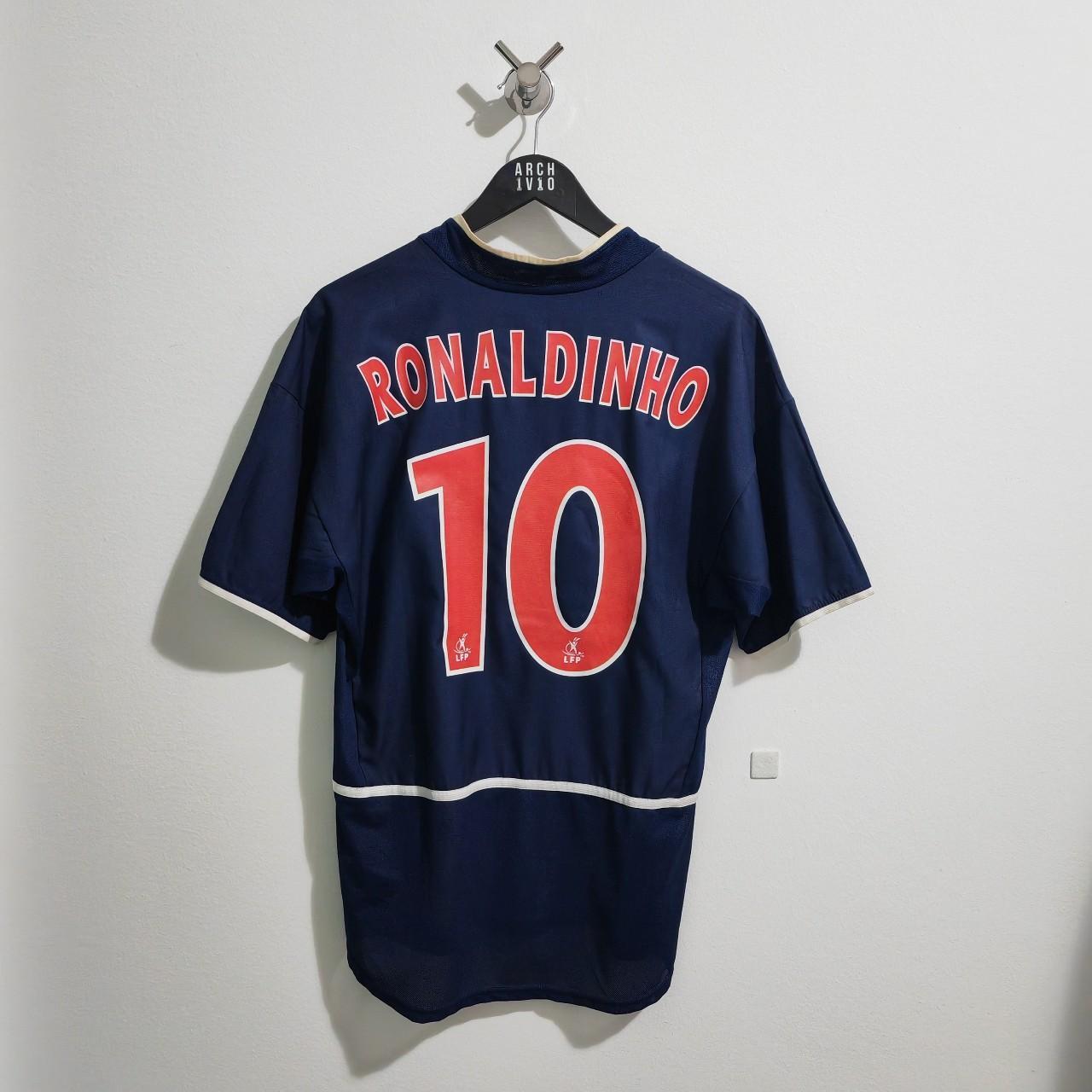 A*i様 Nike PSG RONALDINHO 10 サッカージャージ 2002-2003 Nike PSG Ronaldinho Player Issue Long Sleeve