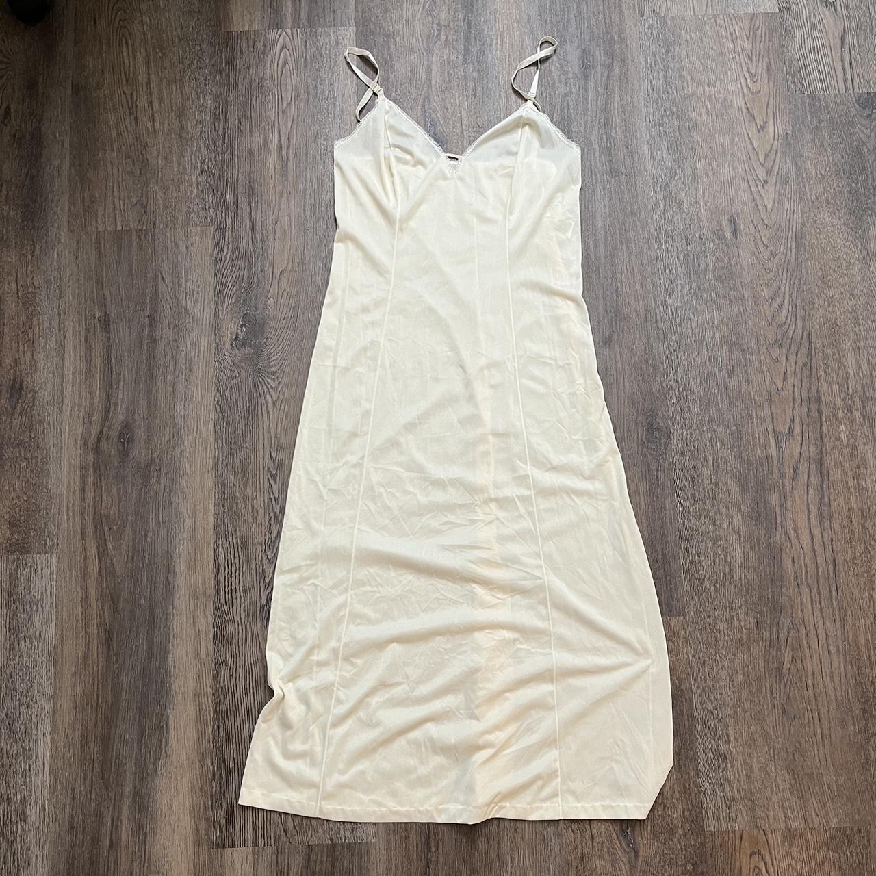 Vintage Kayser SemiSheer Pale Yellow Nightgown/Slip... Depop