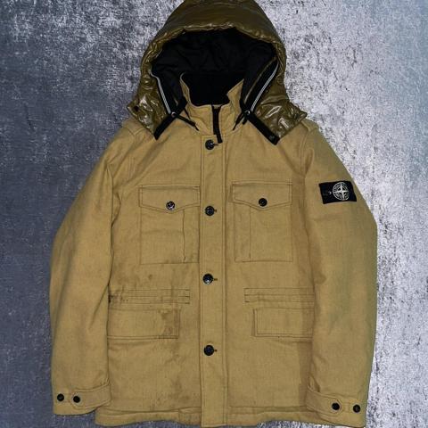 Stone island ice on sale jacket wool blend