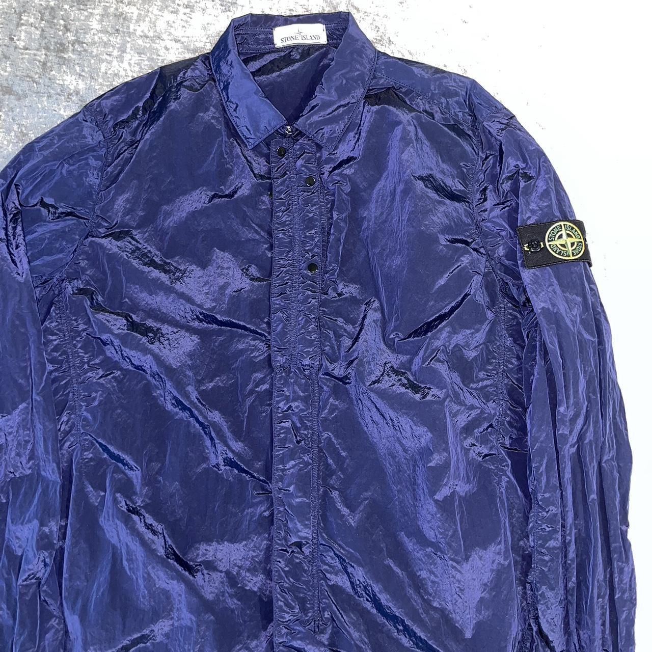 Stone island nylon 2024 metal overshirt purple