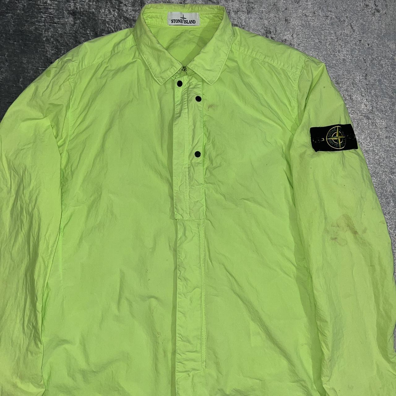 Lime green stone island jacket best sale