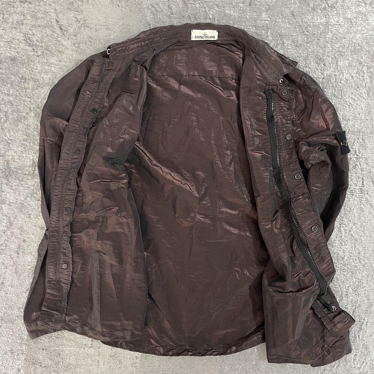 Here is a stone island nylon metal weft overshirt. Depop