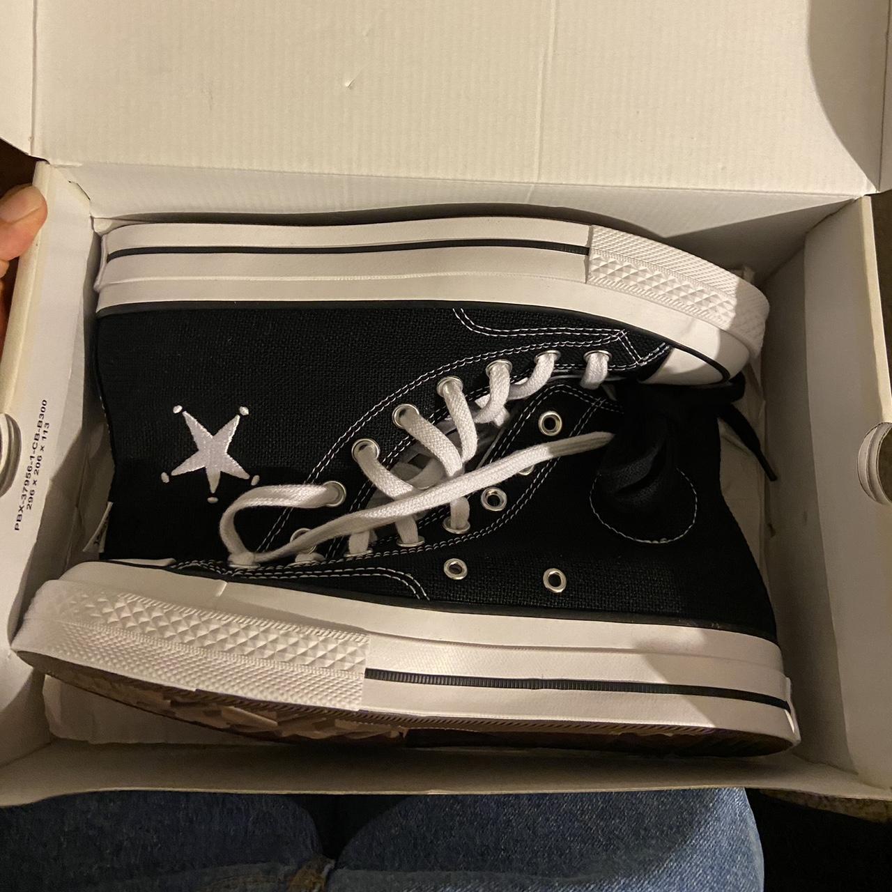 brand new Stussy converse Never worn. Comes with... - Depop