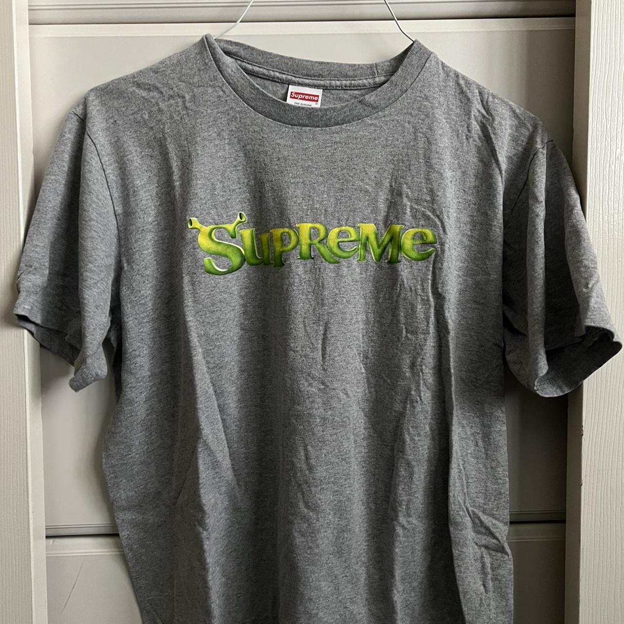 Supreme Shrek tee in gray. Size M. #supreme - Depop