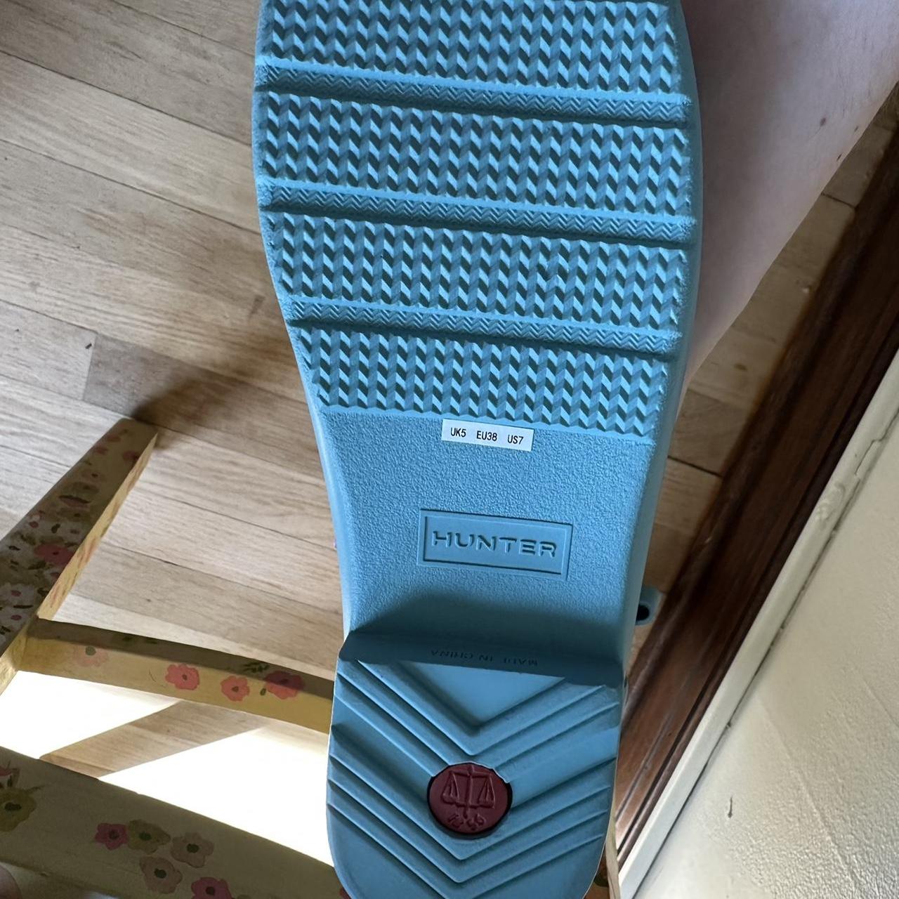 baby blue hunter rain boots