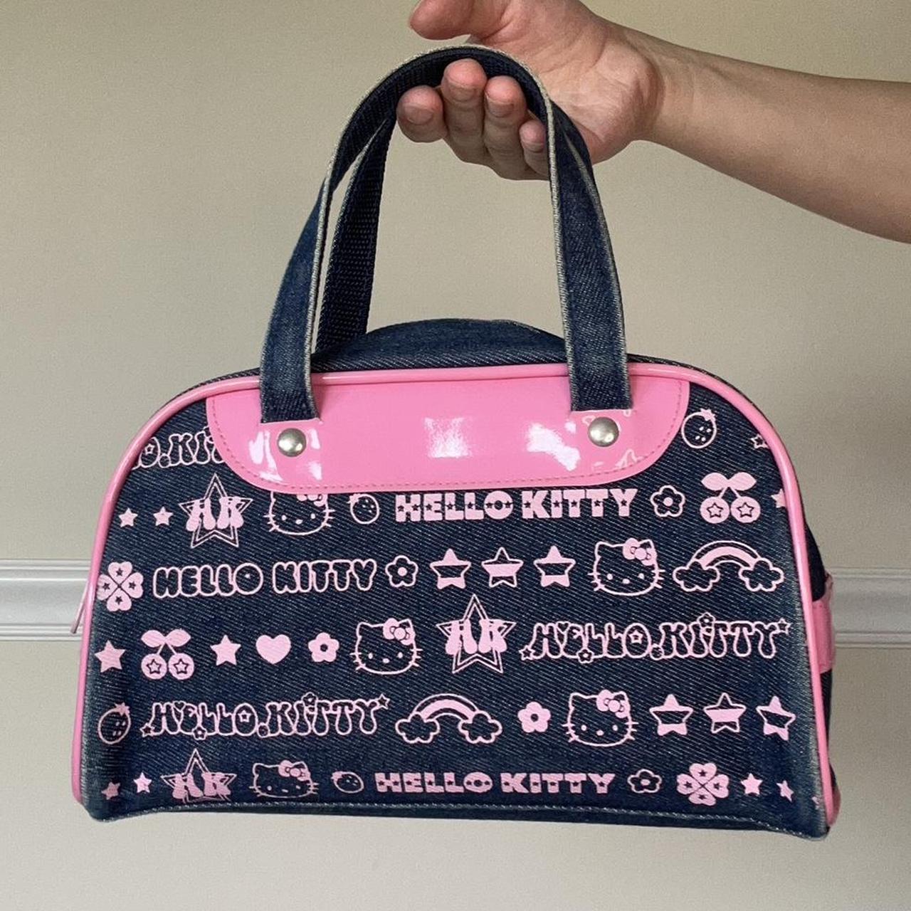 Hello kitty denim high quality purse 2003