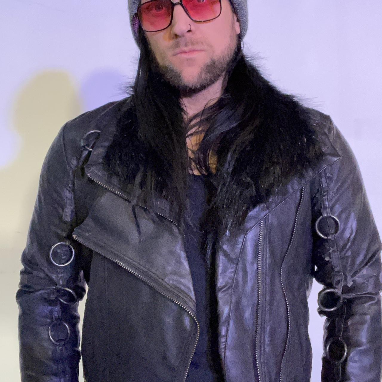 Lip Service Men's Black Jacket Depop