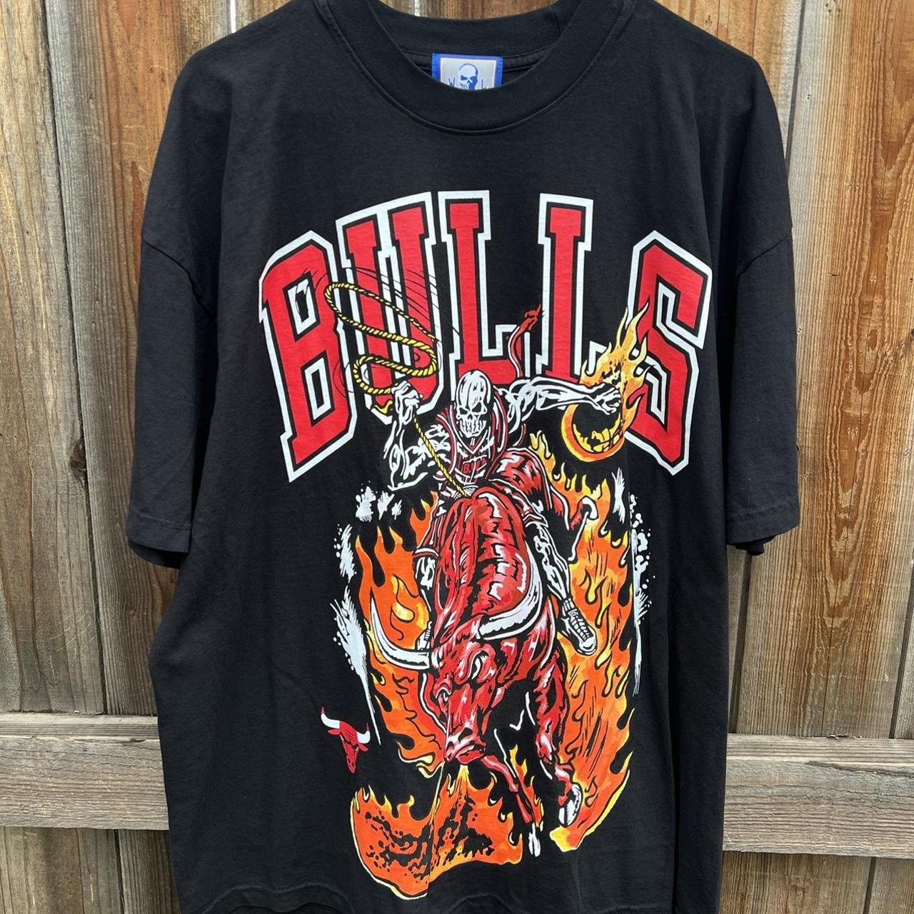 chicago bulls t shirt black