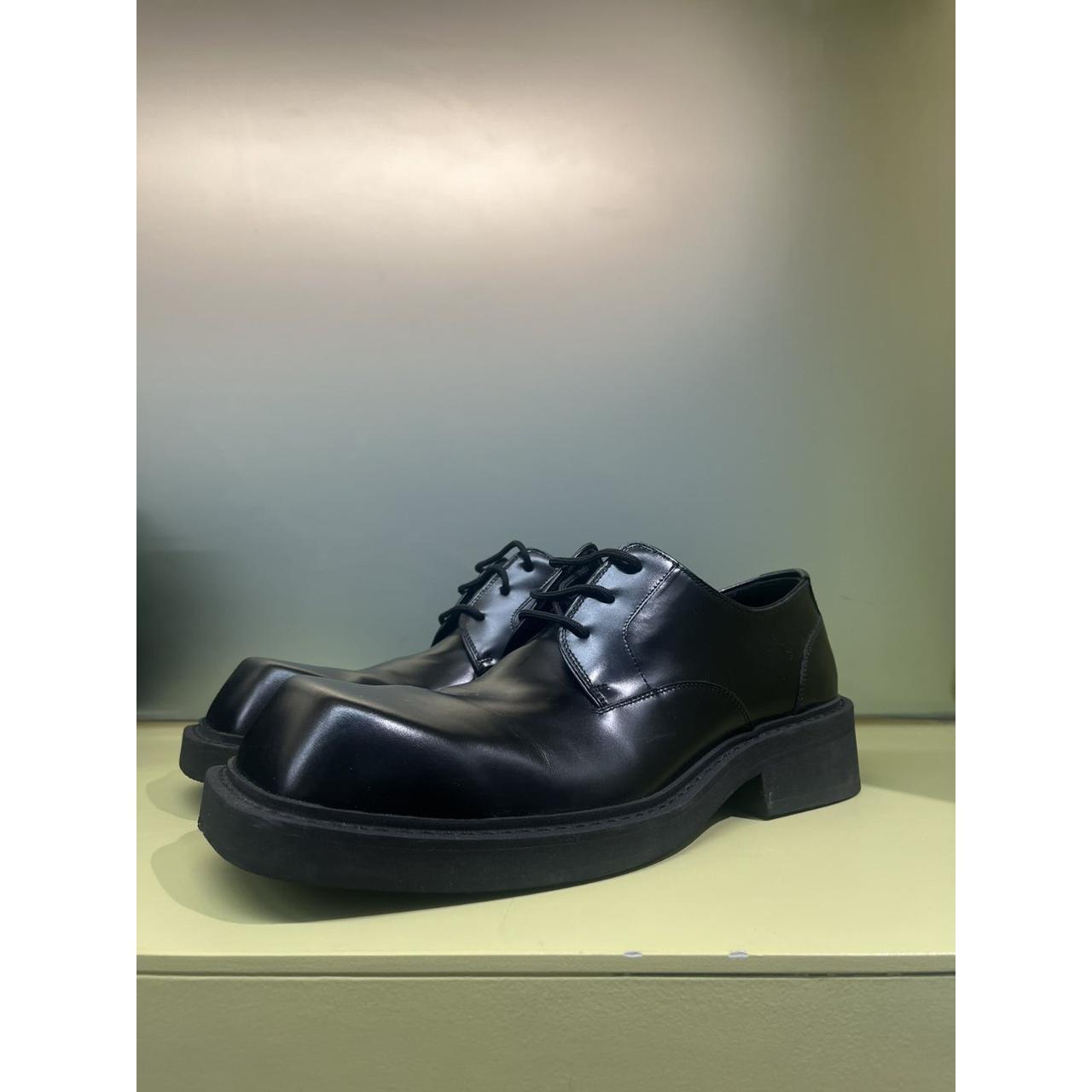 balenciaga inspecter boots black