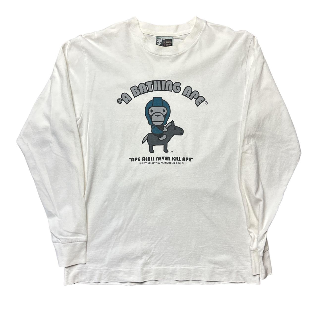 Y2k Bape / A bathing ape long sleeve t-shirt Unique... - Depop