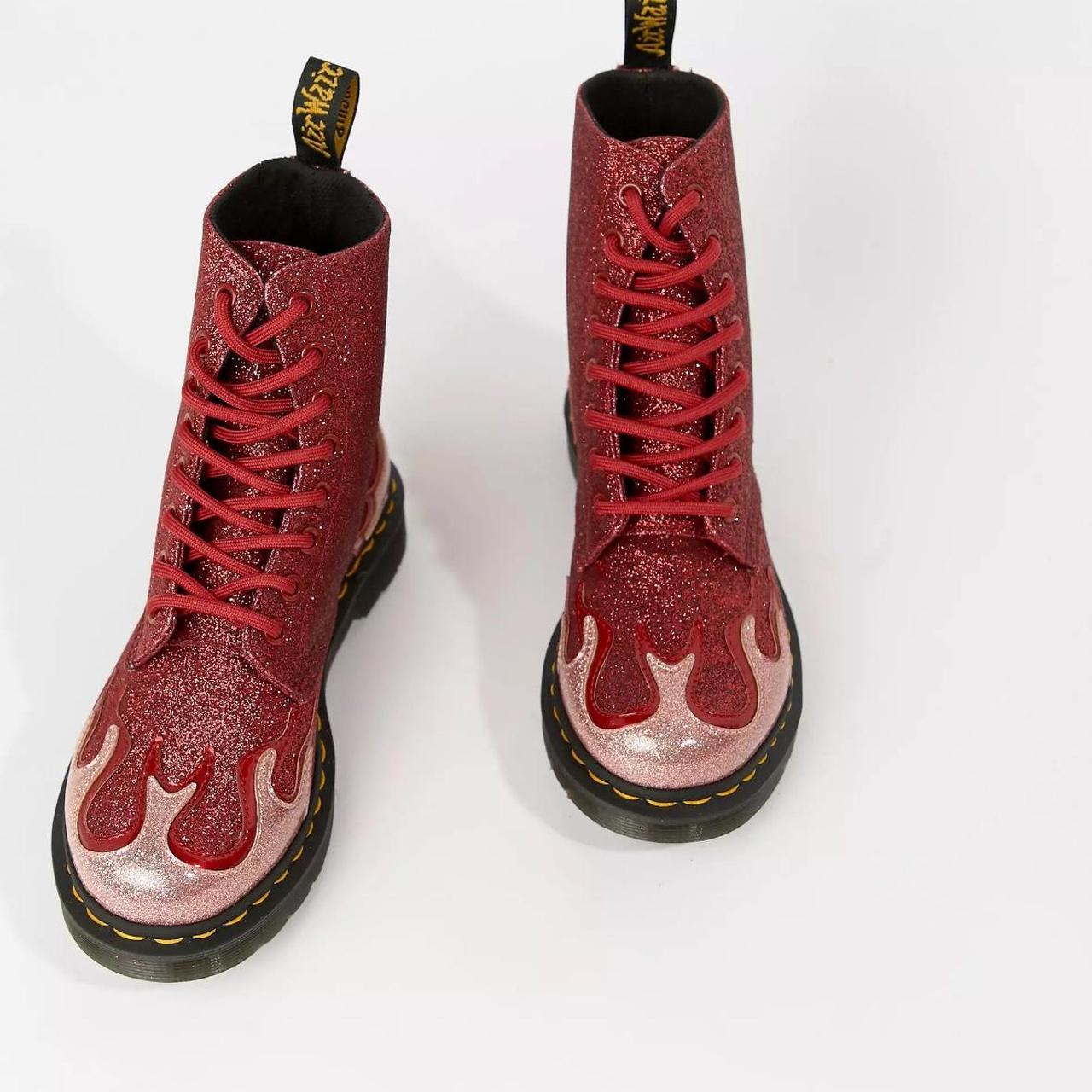 Dr martens store pascal flame glitter