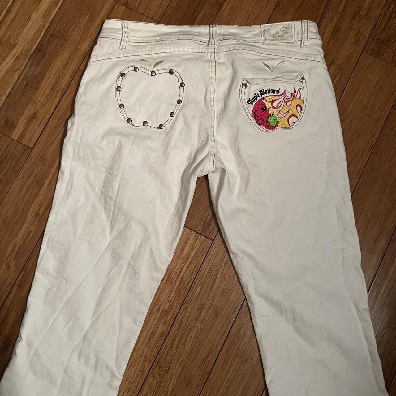 Apple Bottoms Women's White Jeans | Depop