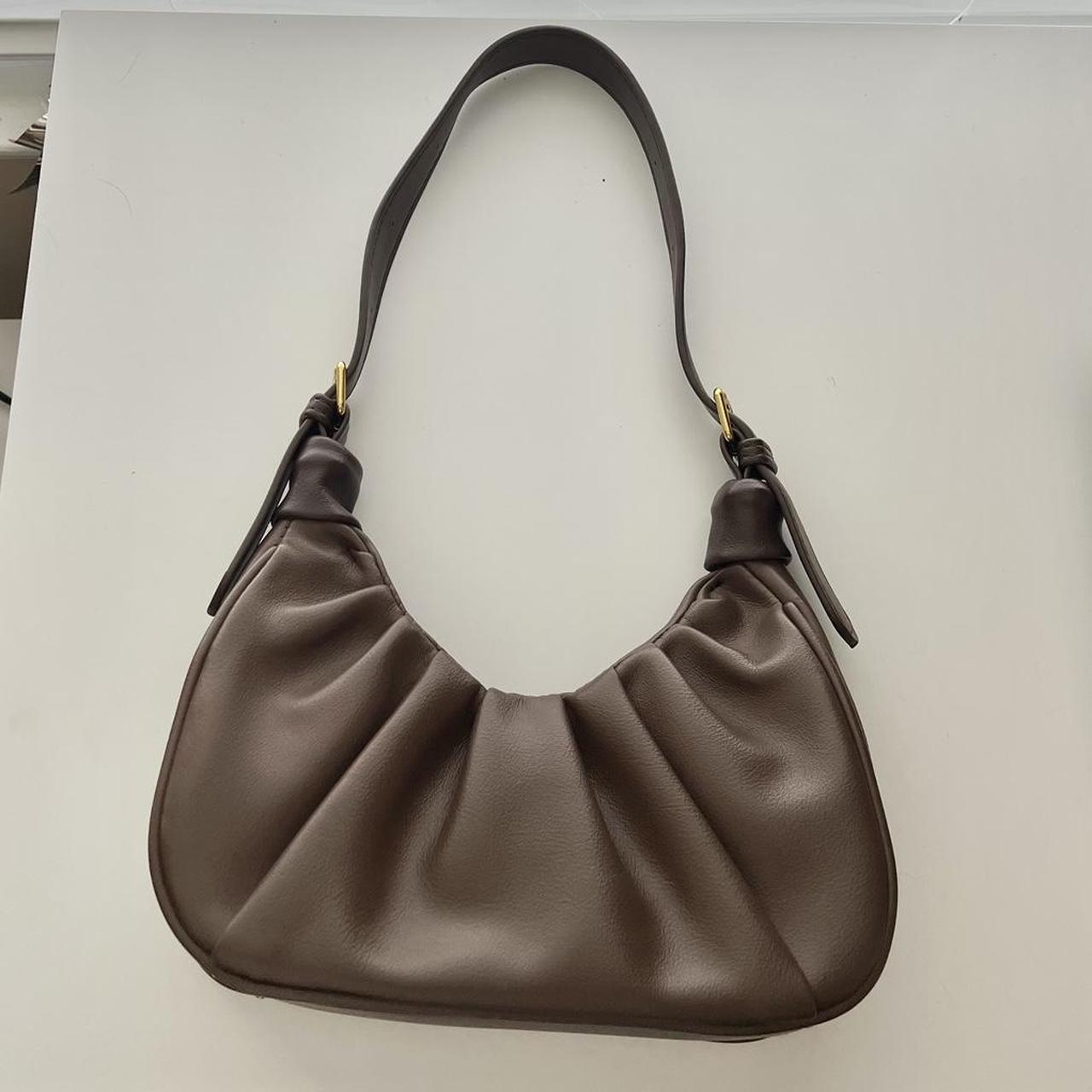 Brown faux leather bag Brand new - never worn... - Depop