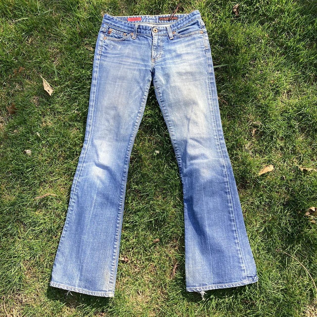 low rise bootcut jeans vintage AG jeans. size 26R.... - Depop