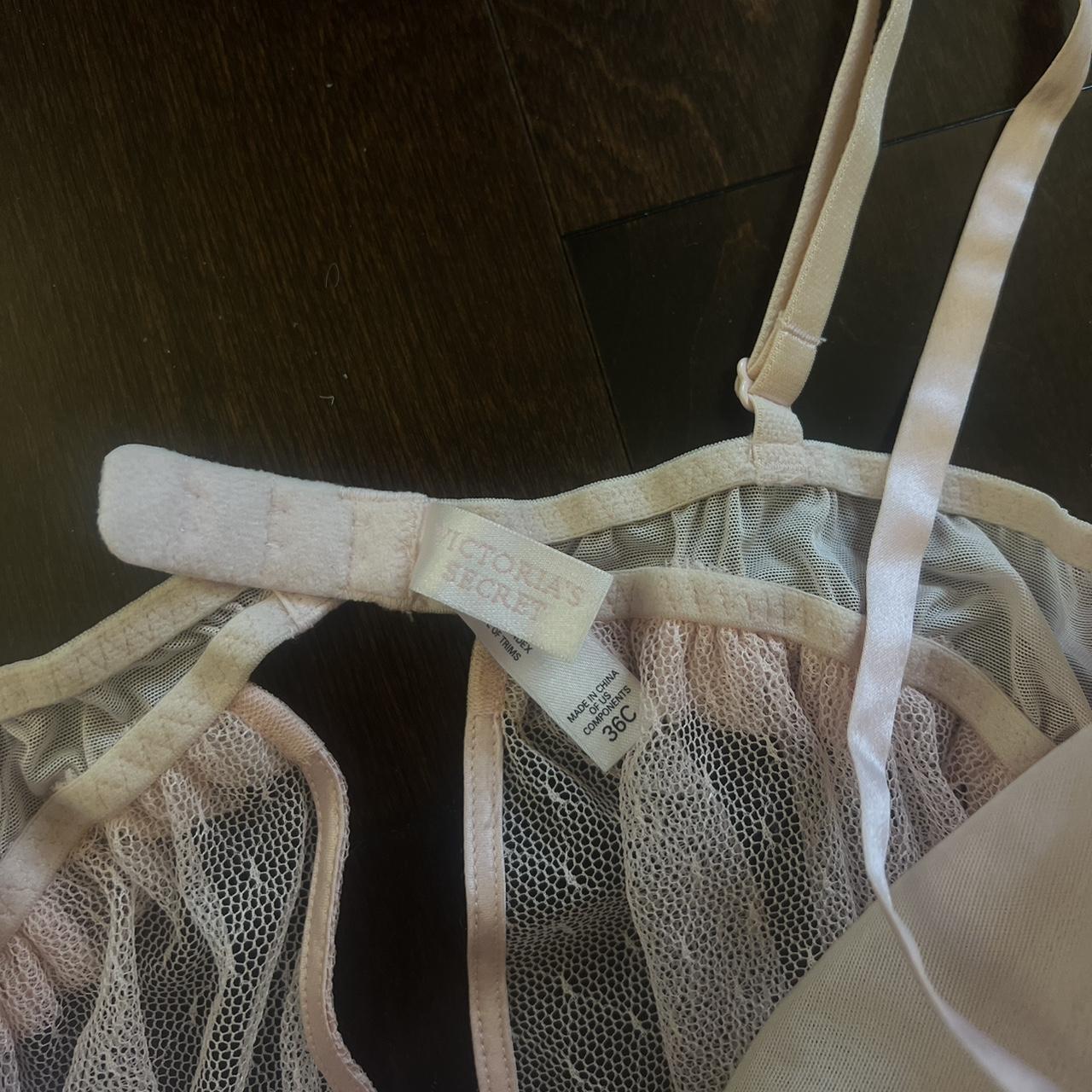 victoria’s secret baby pink lingerie top 36 C 🎀 - Depop