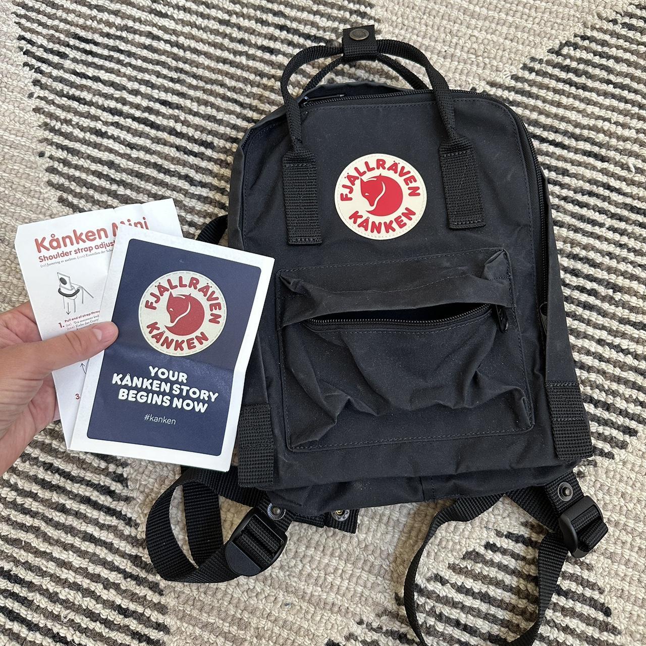 Fjallraven kanken backpacks black like new offers with tag