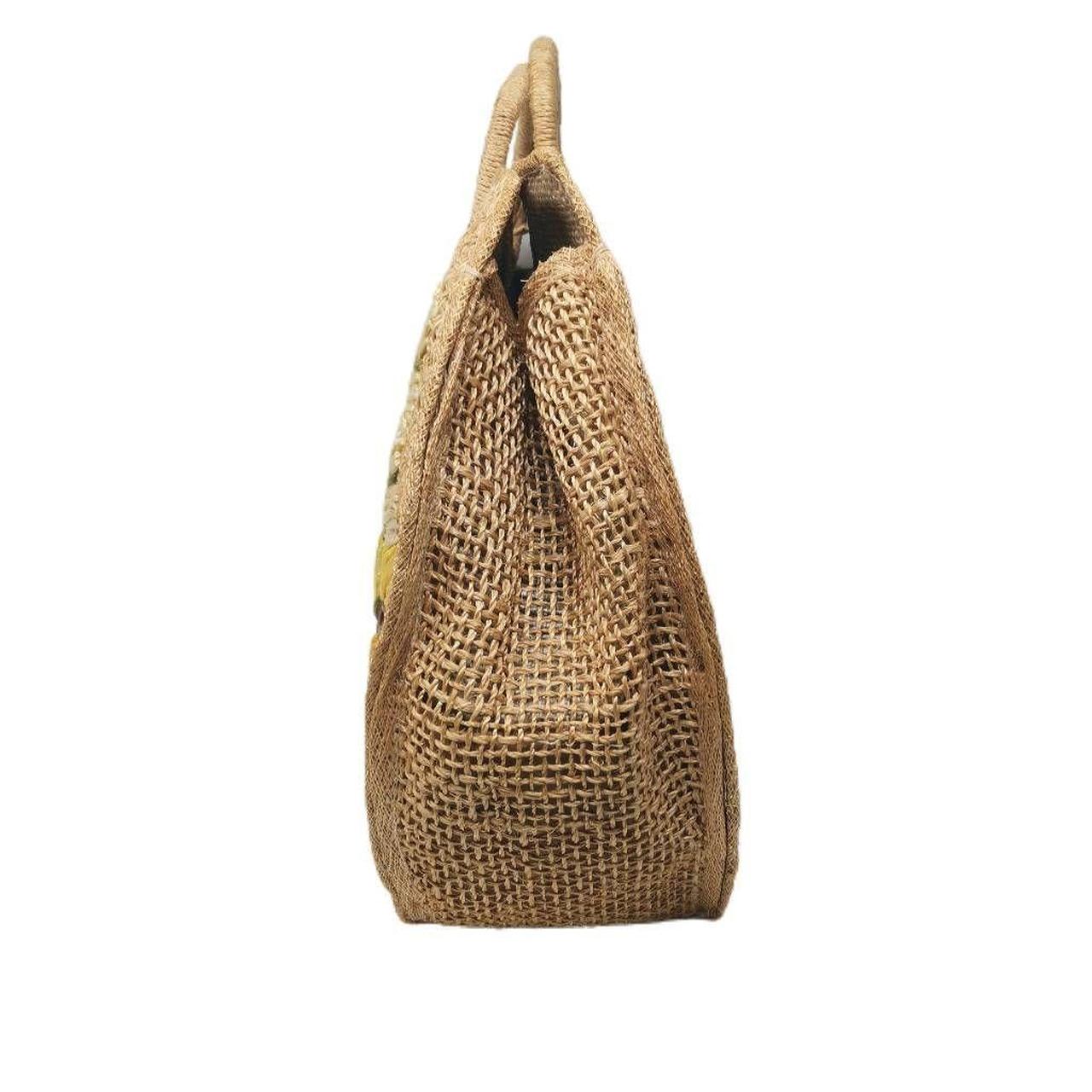 amazing shaped bag made of woven straw FREE - Depop