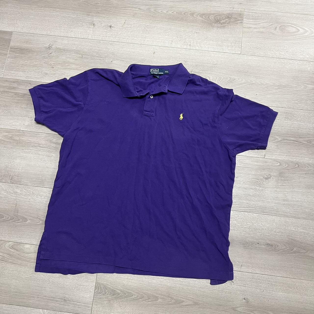 Purple Ralph Lauren Polo shirt #polo XXL - Depop