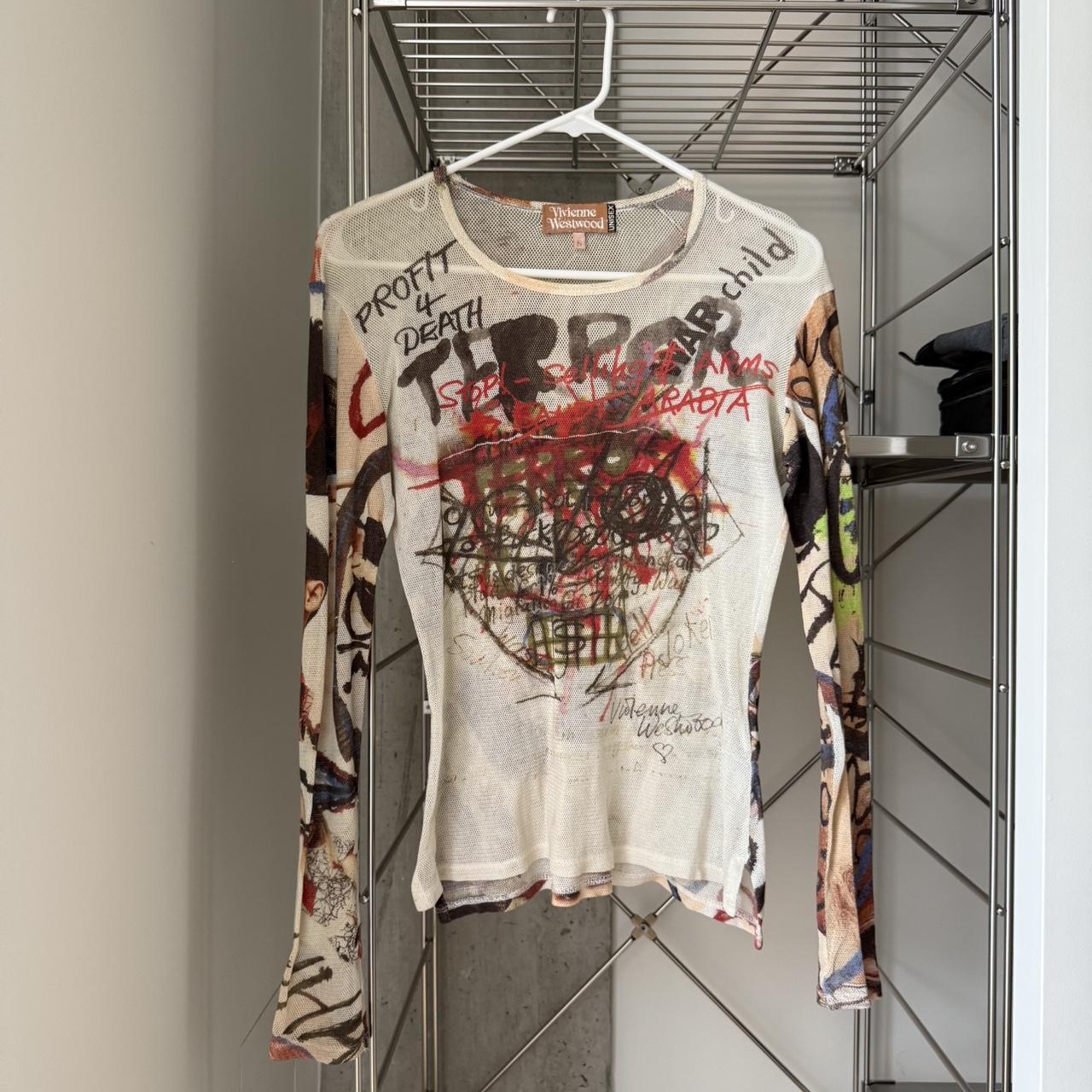 Vivienne Westwood unisex long sleeve mesh top with | Depop