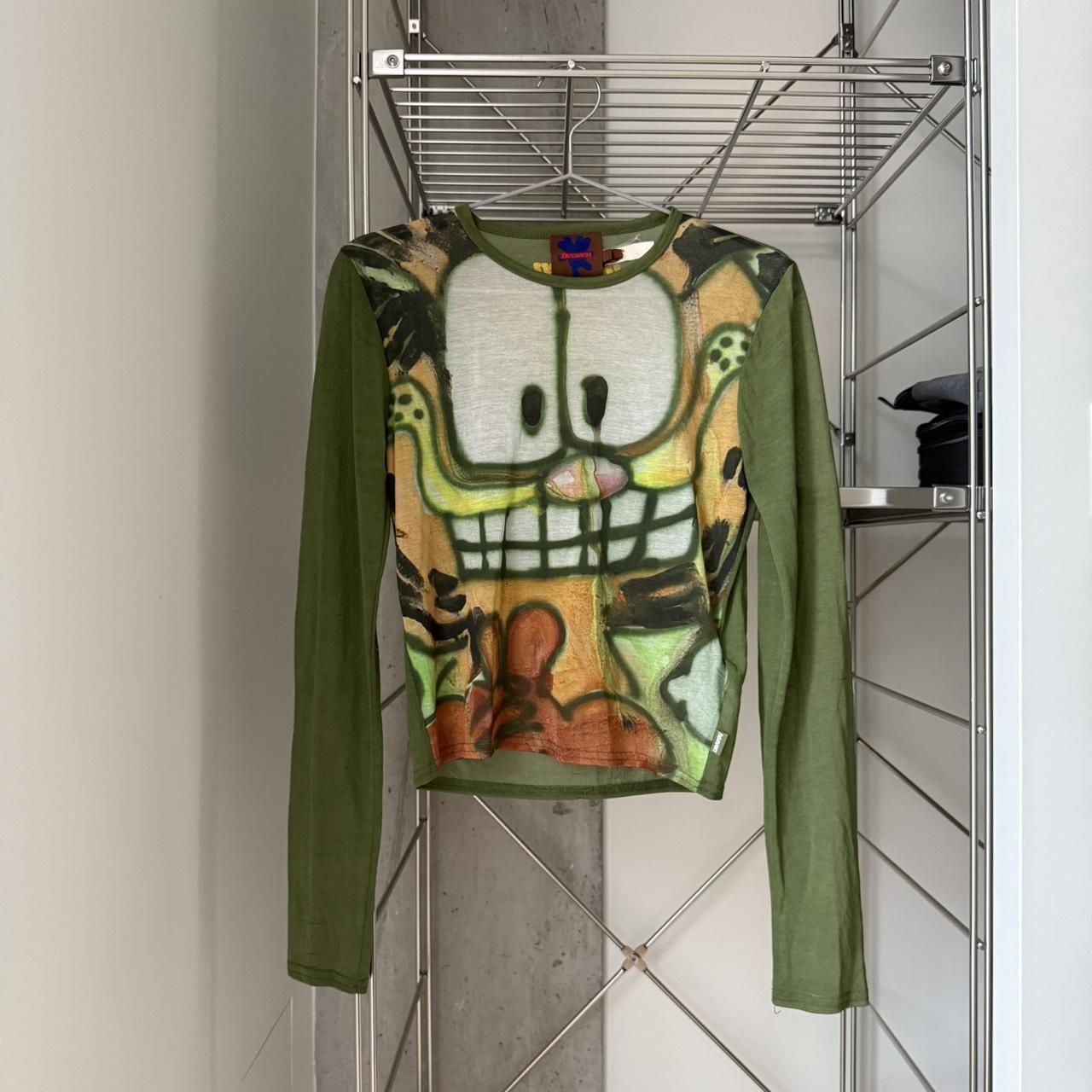 65%OFF【送料無料】 Nickelodeon x Jacob Marc by Heaven Garfield Depop | mesh トップス