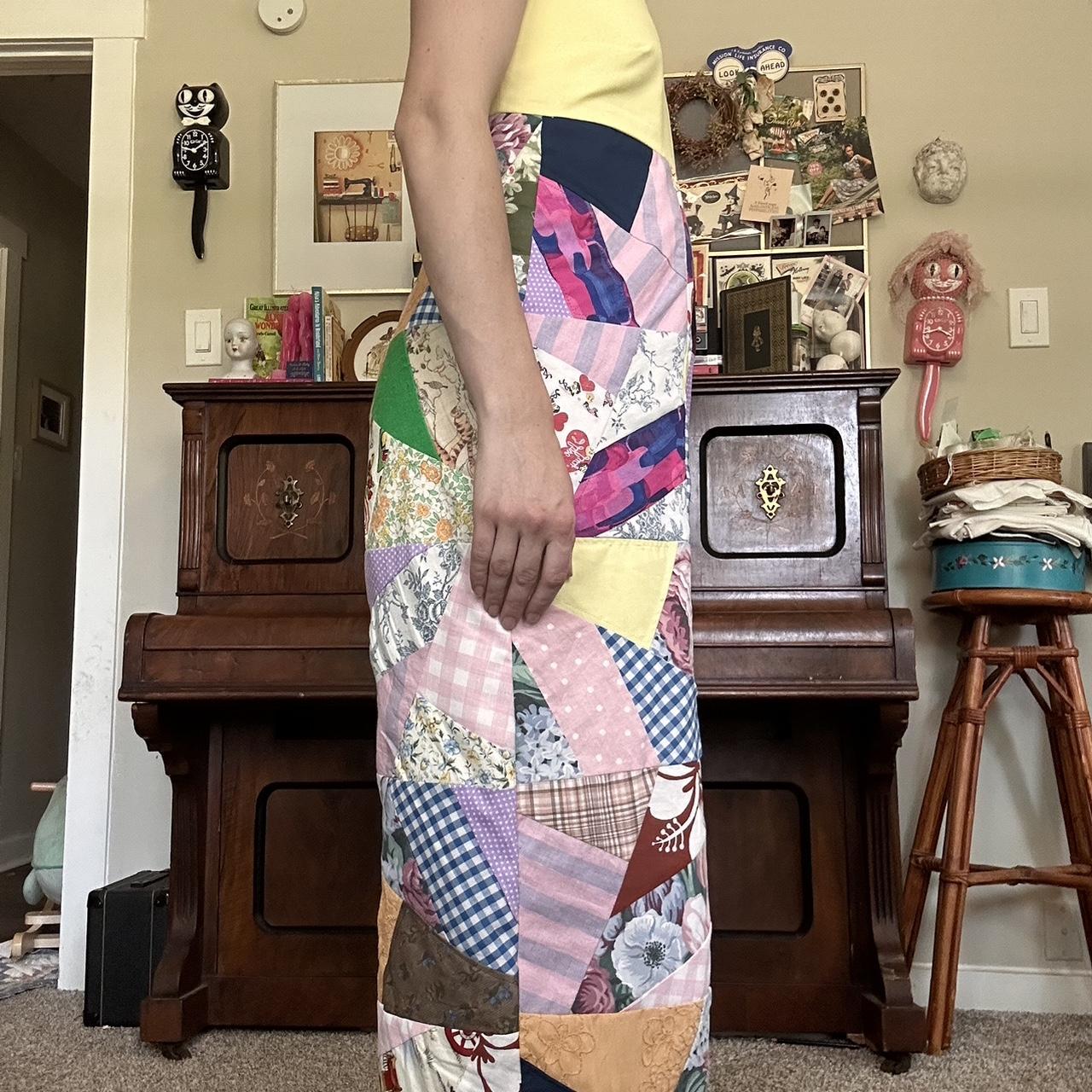 Women's Overalls - Multi - M – Unique patchwork p… - image 4