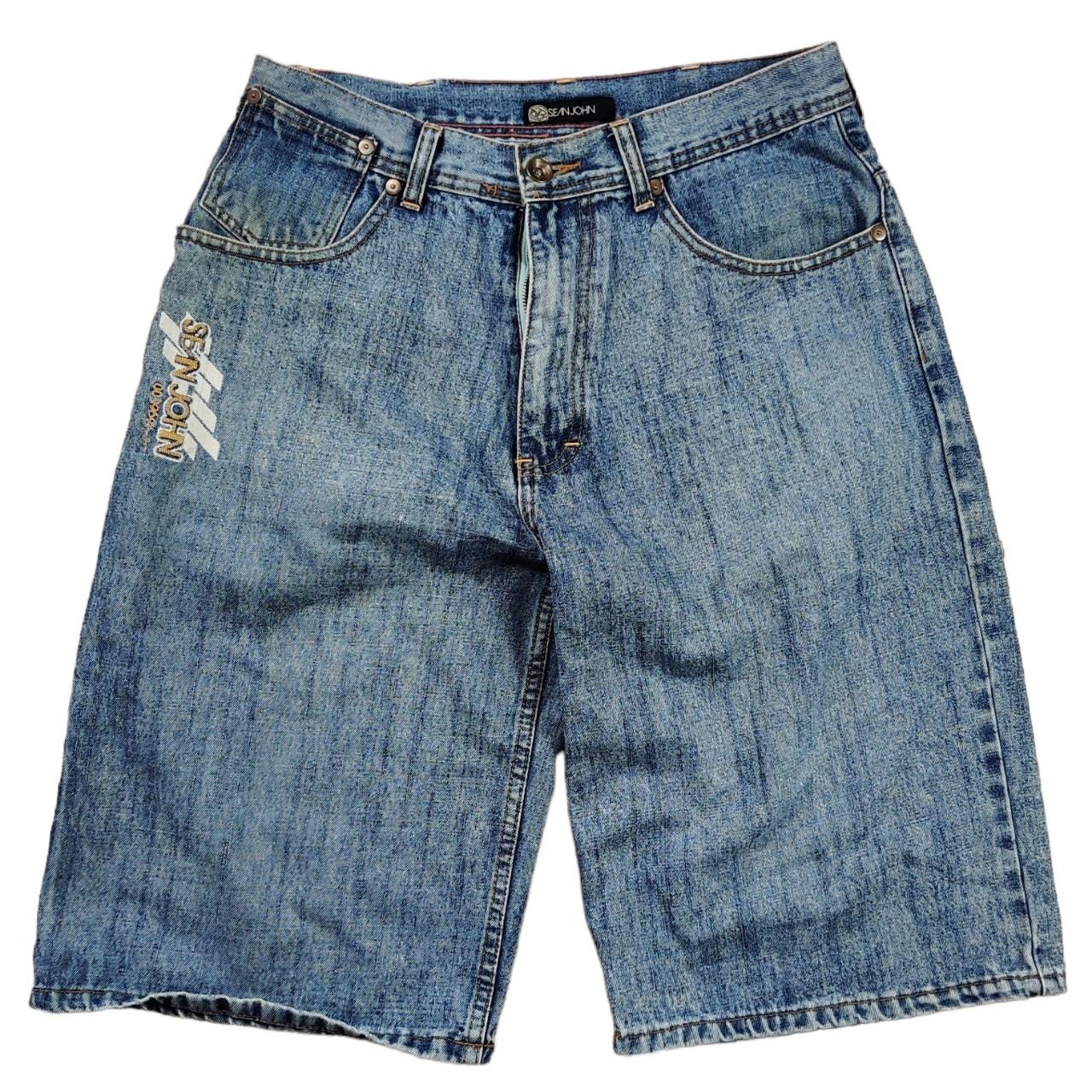 SEAN JOHN JORTS DENIM SHORTS JEANS BAGGY SKATE HIP... - Depop