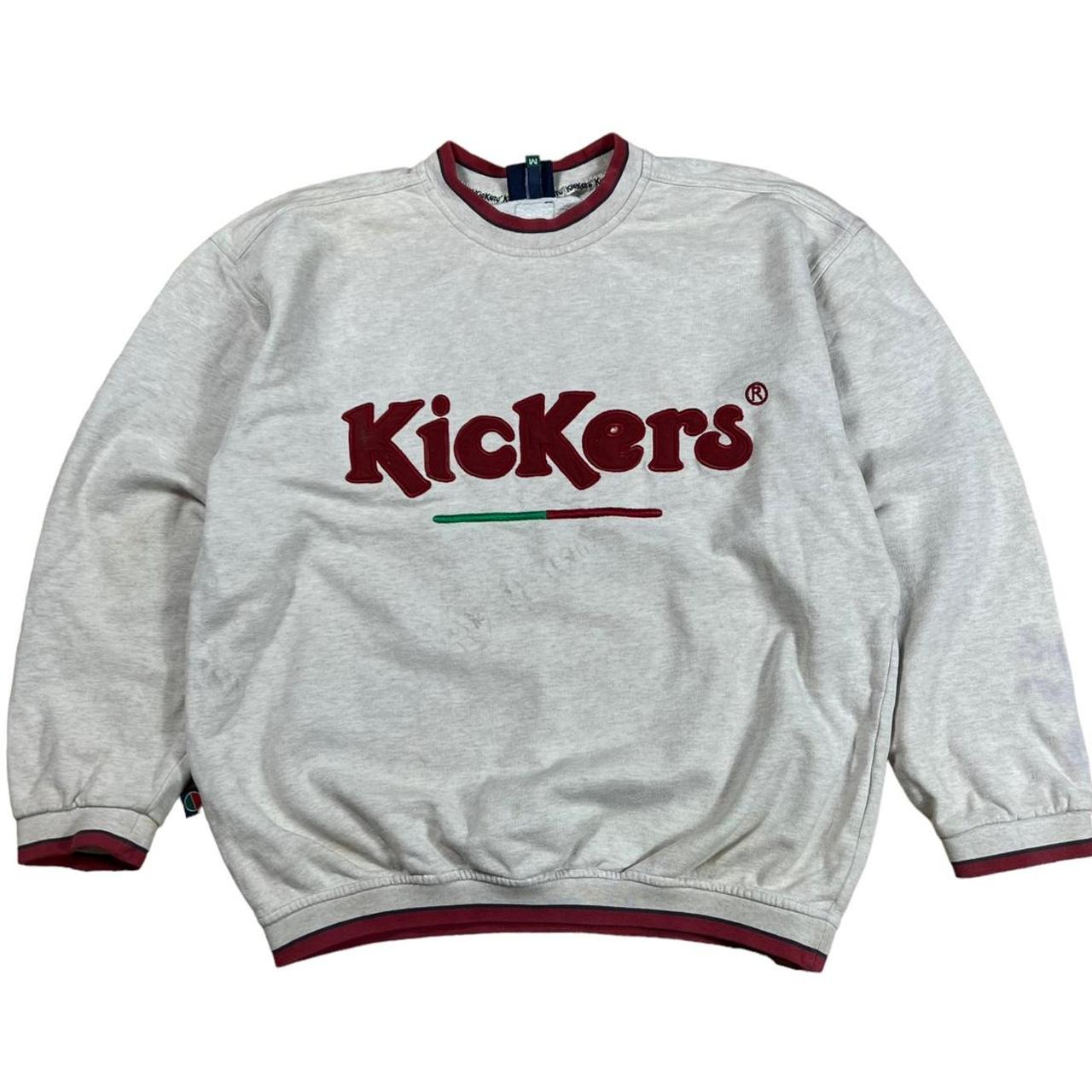 KICKERS SWEATSHIRT VINTAGE HIPHOP BOXY FIT SKATER... - Depop