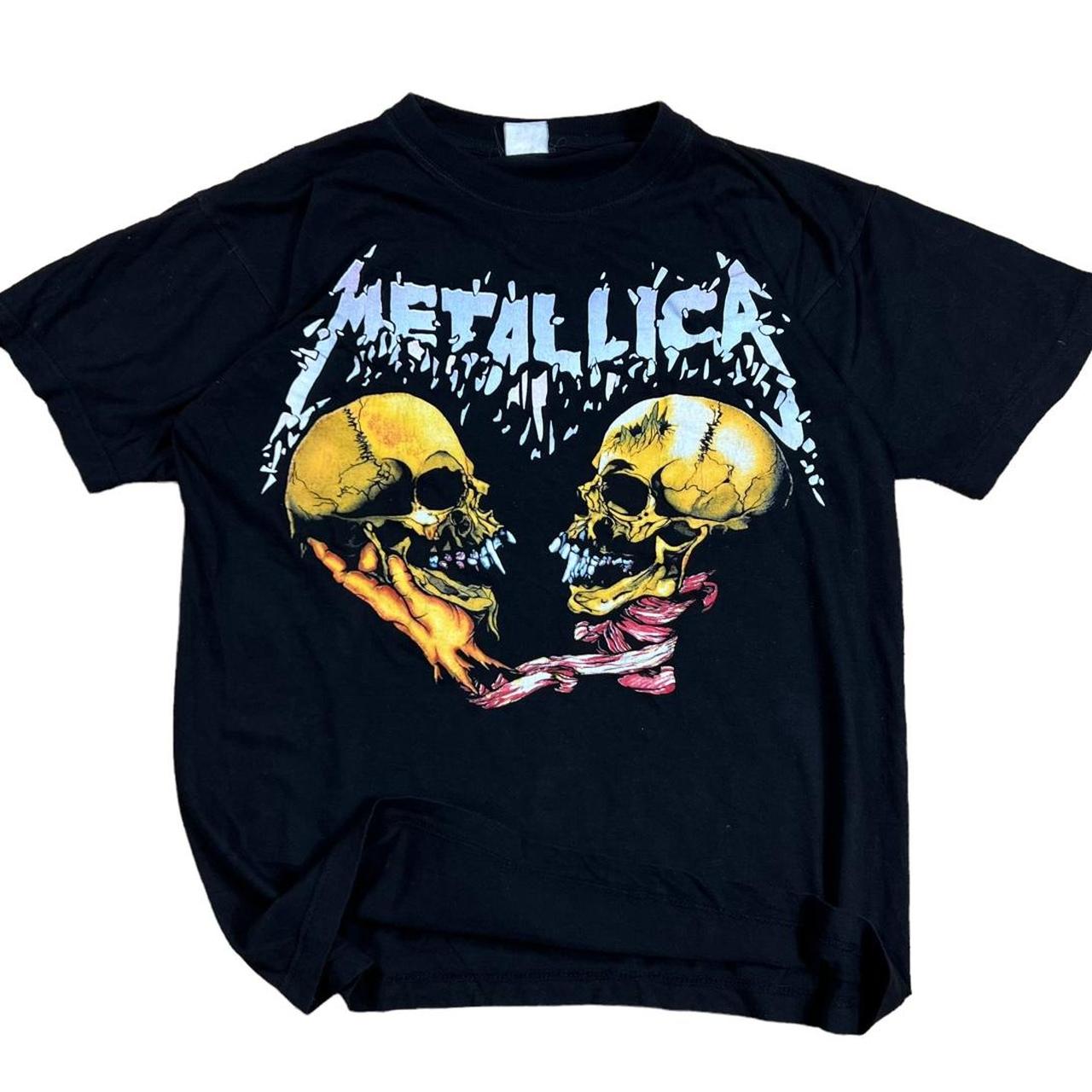 METALLICA BONES VINTAGE TSHIRT JERSEY Y2K MUSIC... - Depop