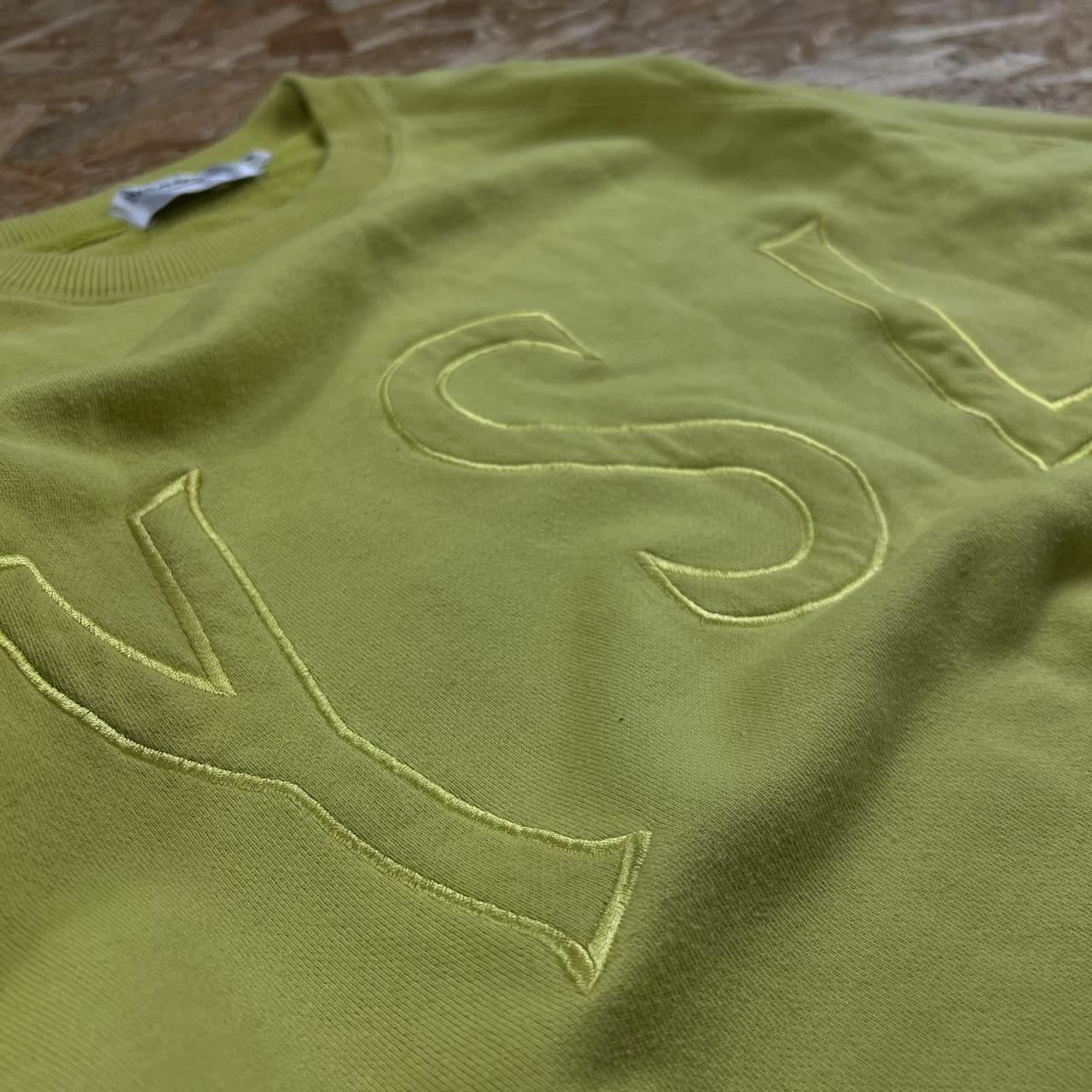 Yves saint best sale laurent yellow sweatshirt