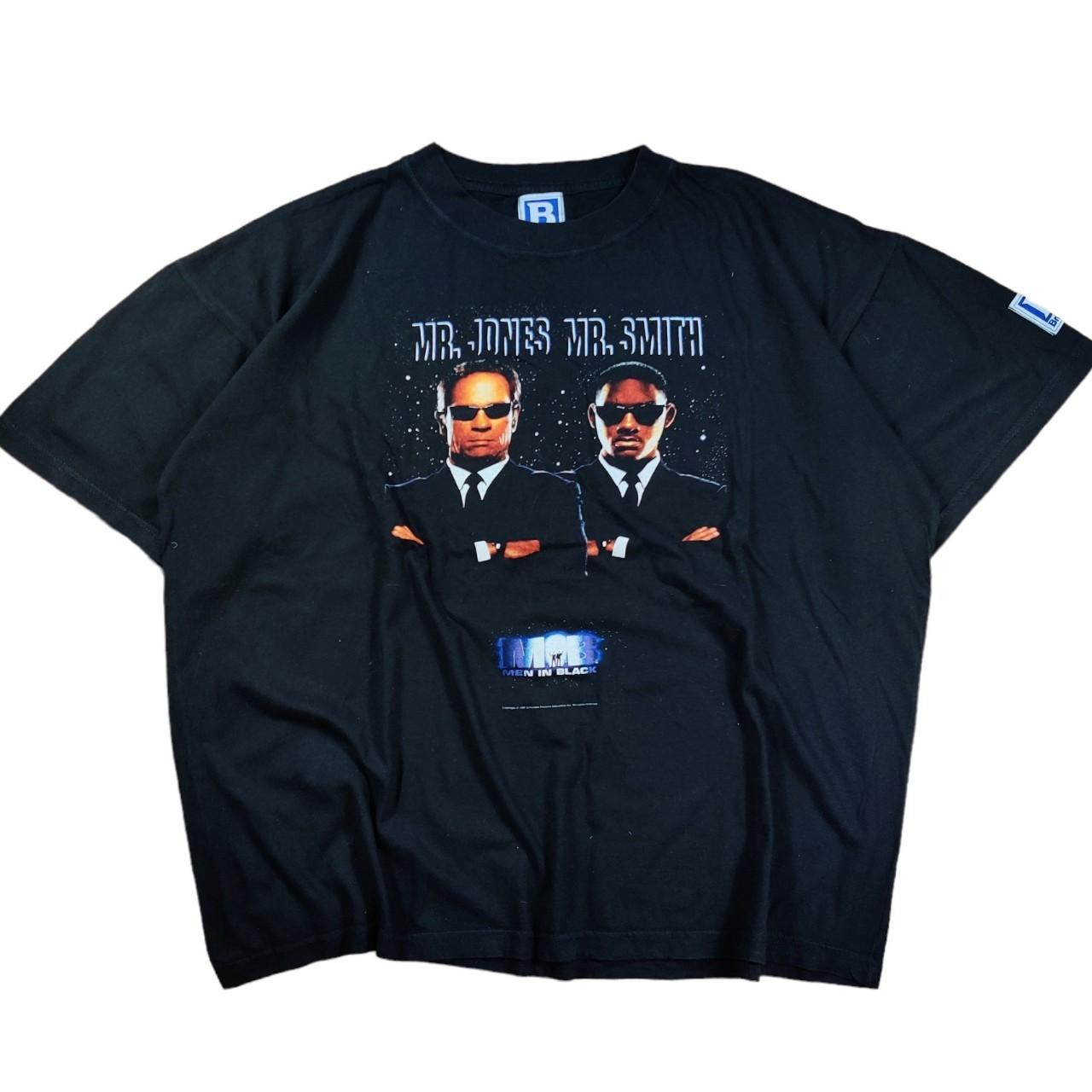 MEN IN BLACK 1997 PROMO SHIRT MOVIE BAGGY SKATE HIP | Depop