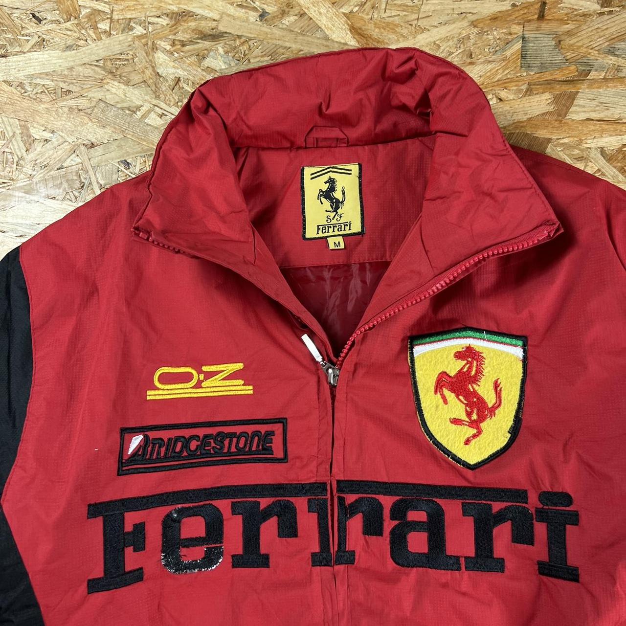 FERRARI MOTO JACKET VINTAGE RACING BOMBER JACKET Y2K - Depop