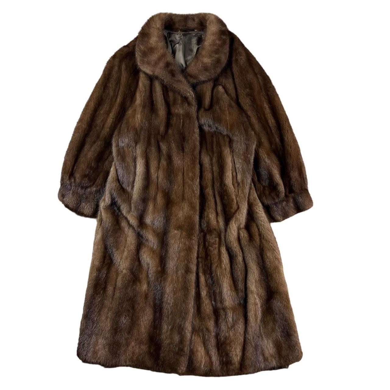 SAGA MINK FUR COAT JACKET Y2K AVANT GARDE BOHO GLAM... - Depop