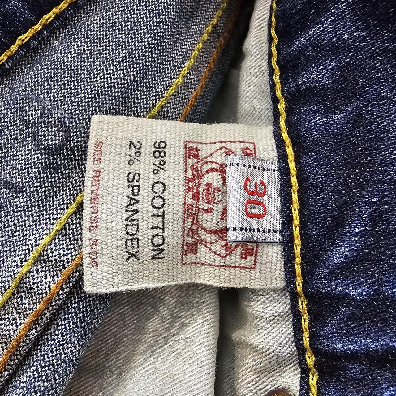 EVISU FLARED JEANS DENIM PANTS Y2K ARCHIVE DESIGNER | Depop
