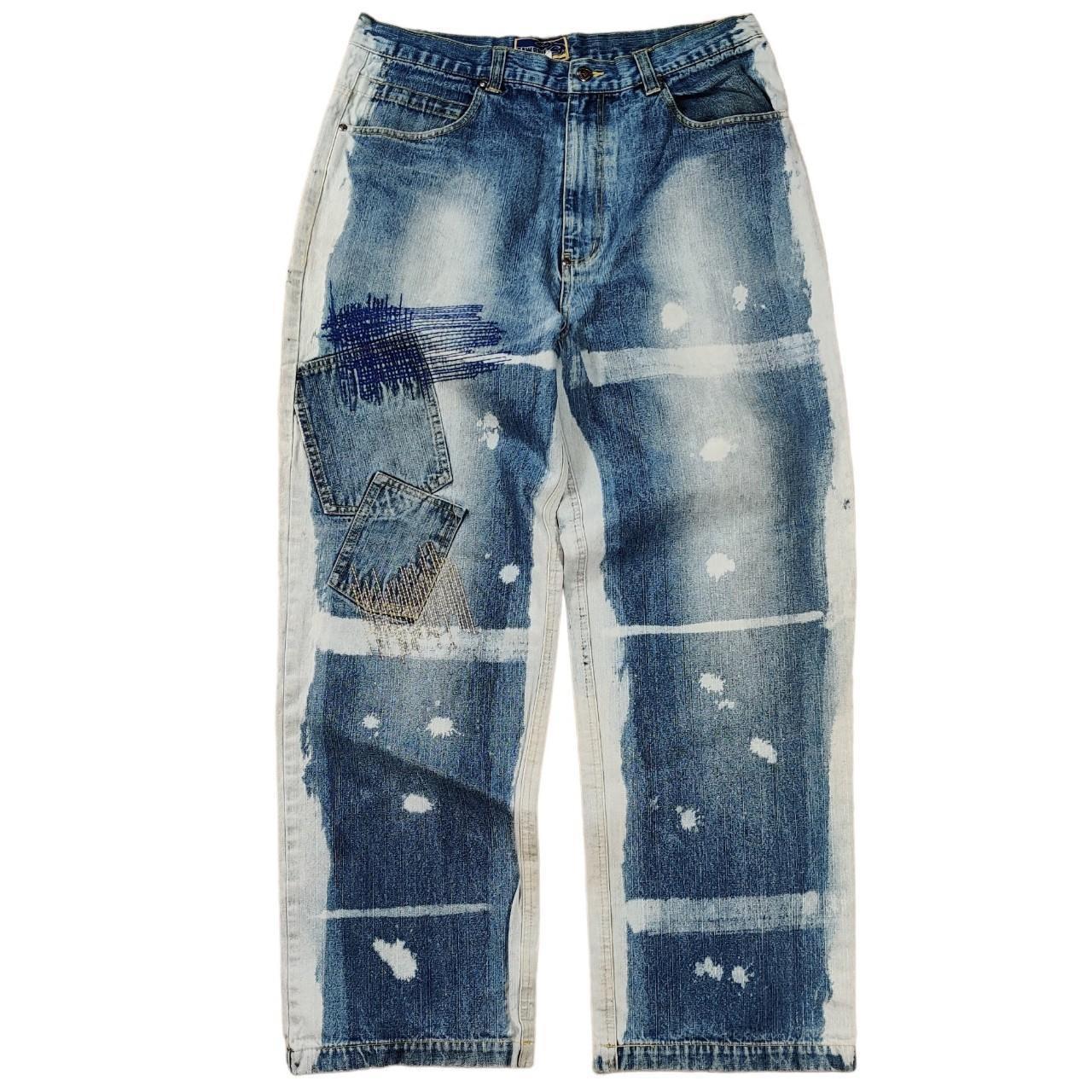 VINTAGE Killer Loop Jeans Womens 30 Blue Japanese Baggy Button Fly Y2K JNCO  VTG