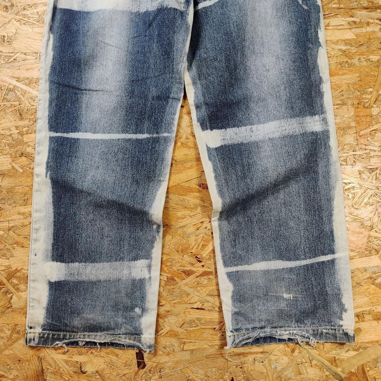 RAW BLUE BAGGY JEANS VINTAGE Y2K ARCHIVE Y2K HIP HOP | Depop